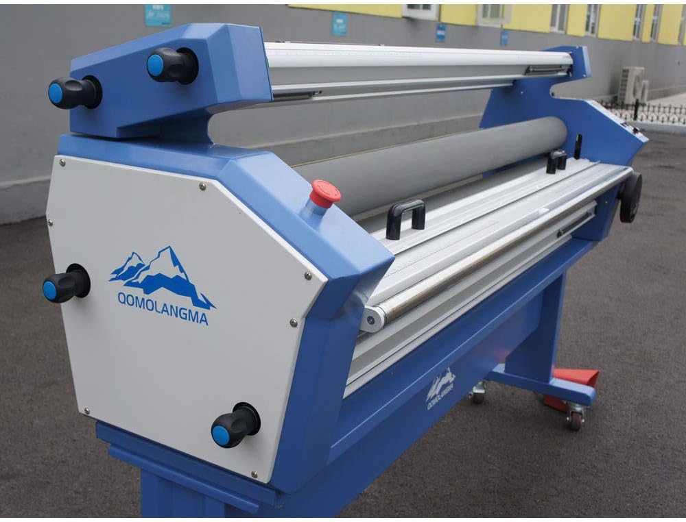 US Stock Wide Format Laminator 55in /63in Full-auto Wide Format Cold Laminator Machine Roll to Roll Large Format Laminating Machine with Trimmer (63 Inch, with Trimmer)