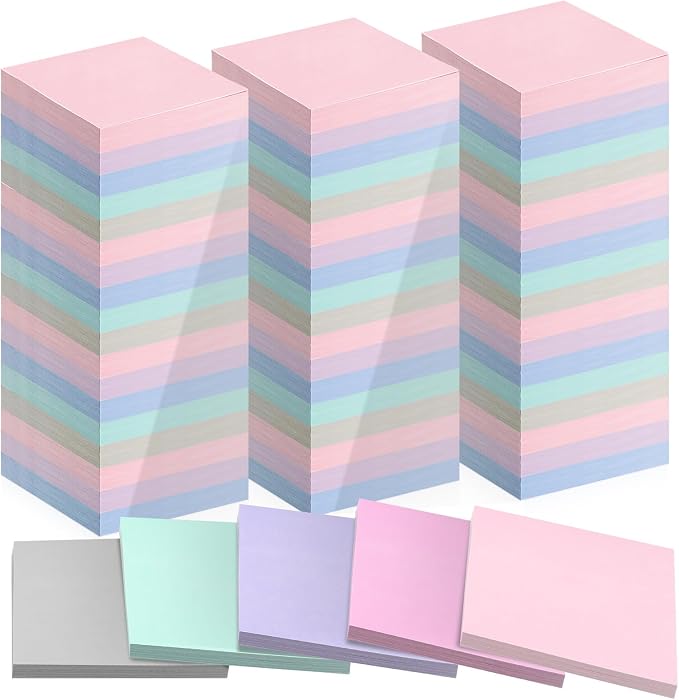 Fainne 120 Pack Sticky Notes Bulk 3 x 3 inch Self Stick Note Pads Multicolor by Fainne