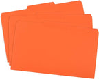 Blue Summit Supplies Orange File Folders, 1/3 Cut Tab, Legal Size, 100 Per Box - Image 3