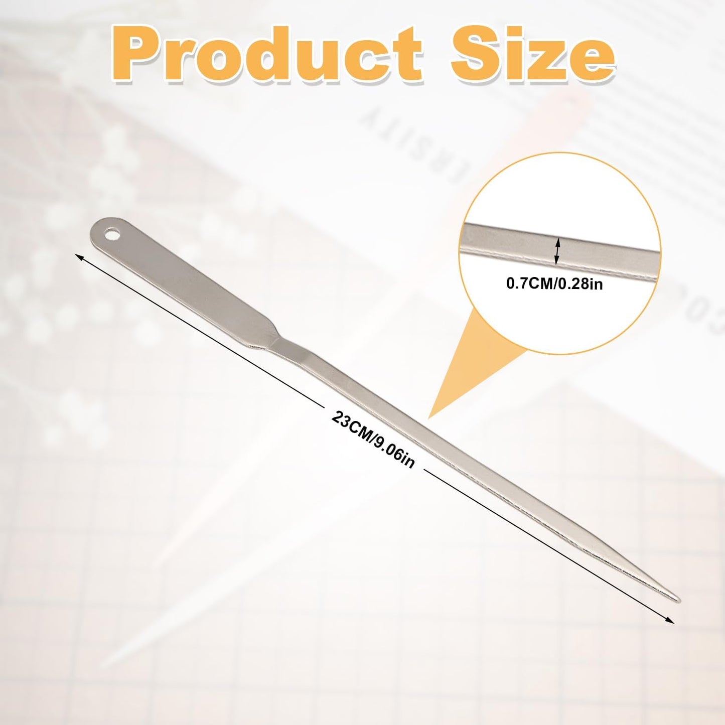 2pcs Letter Opener Knife, Stainless Steel Envelope Slitter Mail Opener Tool Lightweight Package Wrapping Paper Cutter for Office School Postal (Silver)