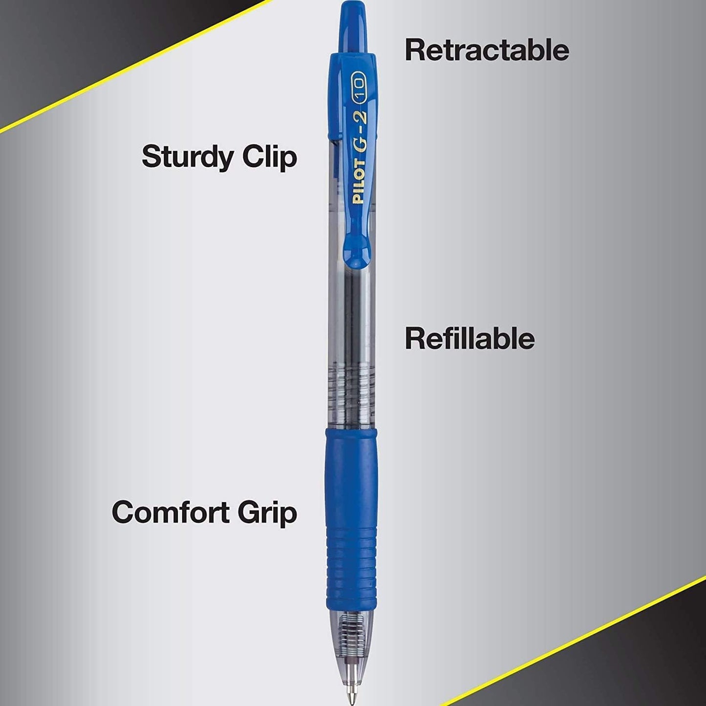 Pilot, G2 Premium Gel Roller Pens, Bold Point 1 mm, Pack of 14, Blue