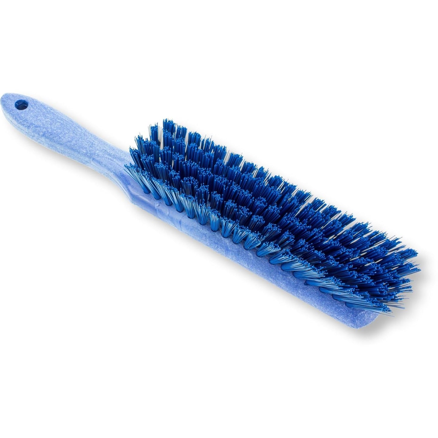 SPARTA Handheld Soft Counter Brush 8 Inch Bristle Span, Multi-Use Dust Brush with 5 Inch Handle for Tables, Countertops, and Delicate Surfaces, Polyester, Blue, (Pack of 6)