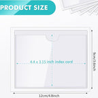 Outus 200 Pack 3.6 x 4.8 Inch Self Adhesive Label Pockets Bulk Plastic Labels - Image 2