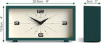 JONES CLOCKS® Odeon Desk Clock | Modern Rectangular Design | Green | Stylish - Image 4