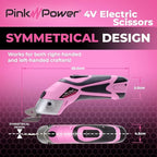 Pink Power Cordless Electric Scissors Fabric Cutter - Image 3