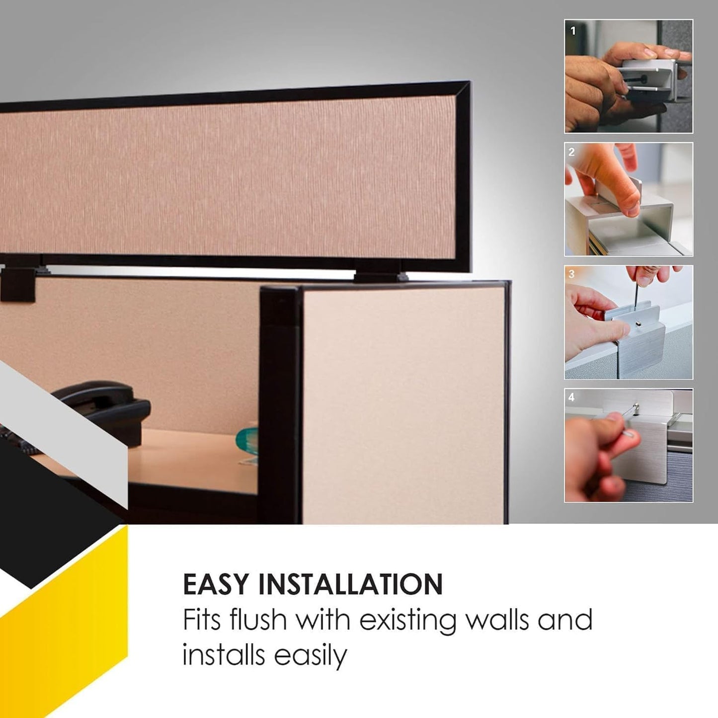 OBEX Acoustical Cubicle Privacy Screen Extender Desk Panel & Office Divider, Add Separation & Block Noise, 24" x 30", Twilight