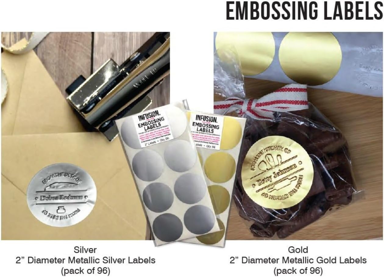Shiny Custom Logo Desk Embosser Seal - 1" x 2" Rectangular Personalized Paper Embosser