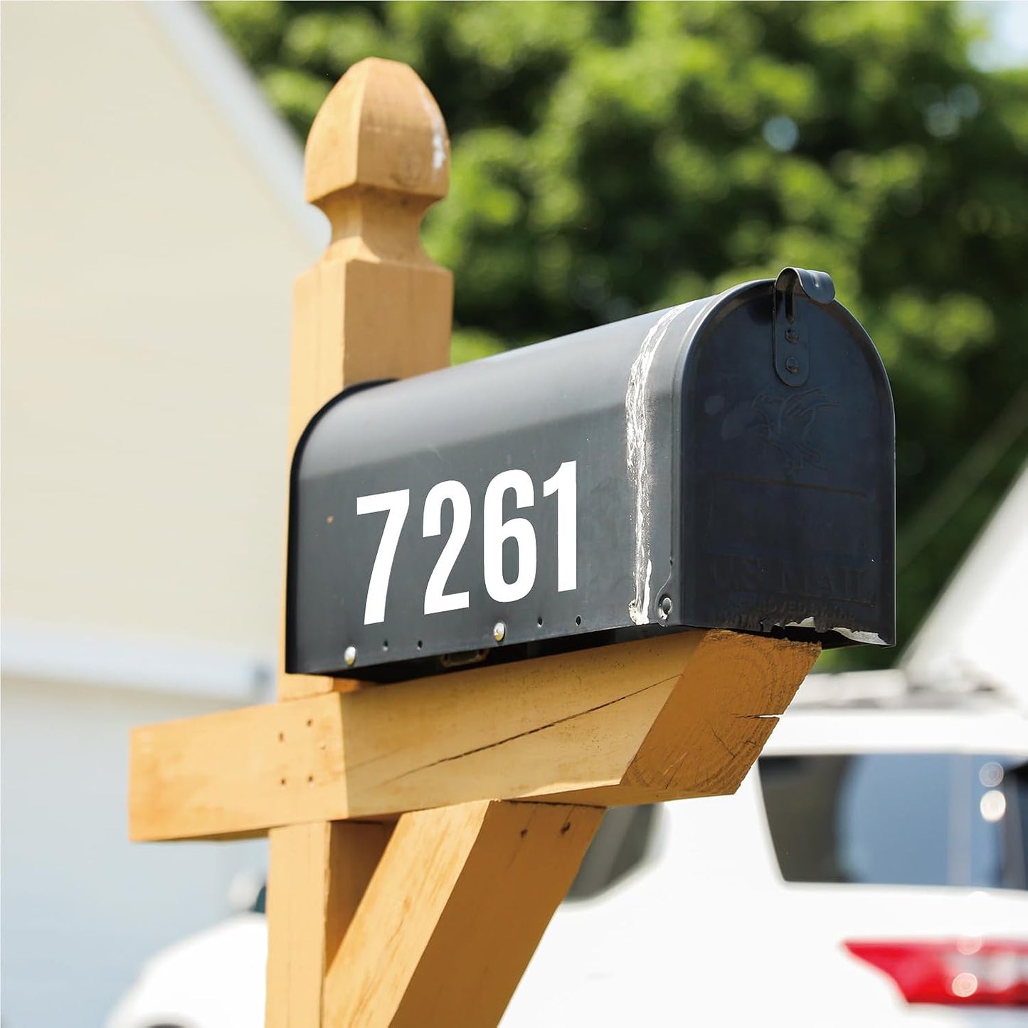 258 Pcs Waterproof 4" Self-Adhesive Vinyl Alphabet & Number Stickers for Mailboxes, Signs, Windows, Doors, Vehicles, Home, Business, and Lockers - White