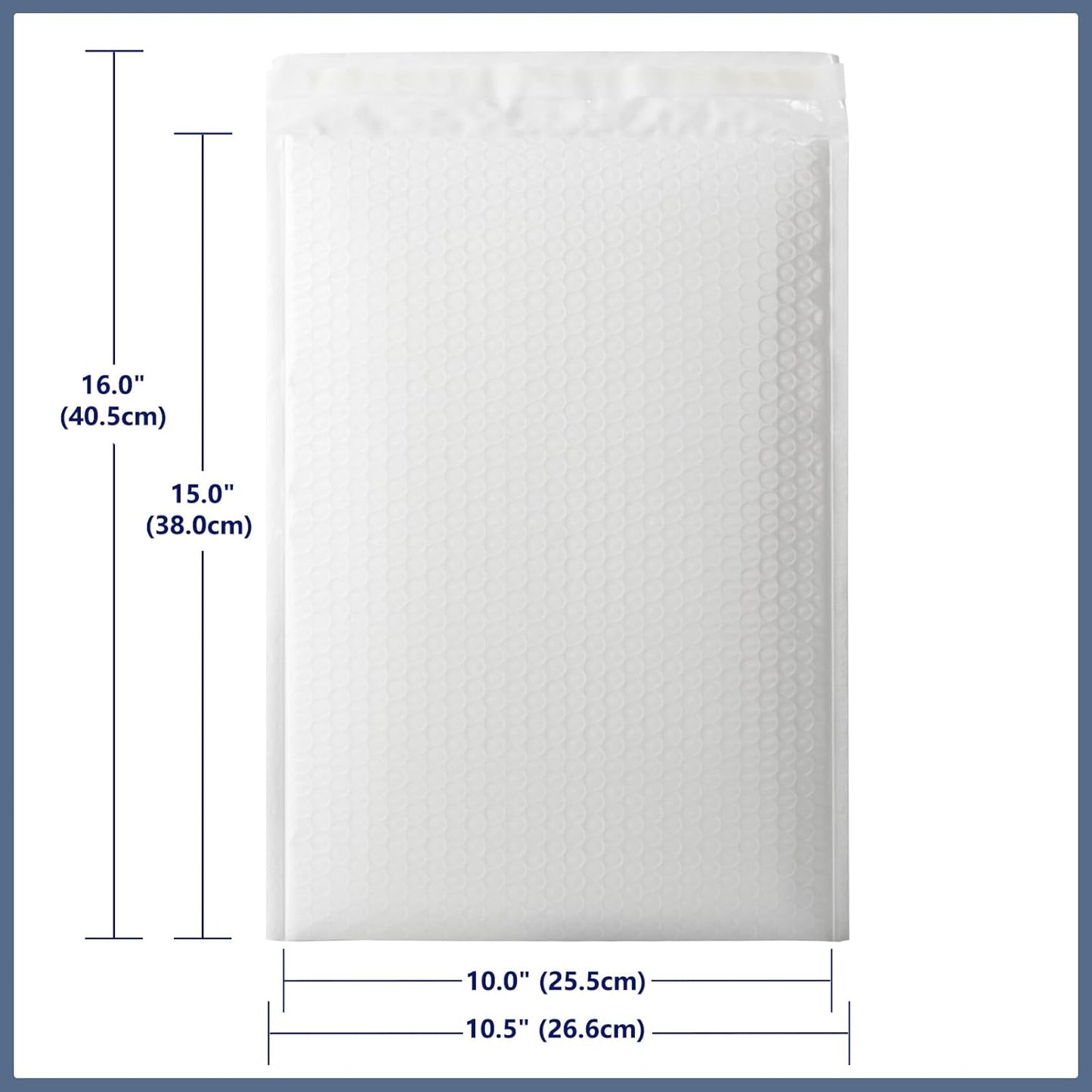 30 Pack White Bubble Mailers 10.5x16 Inch Poly Padded Envelopes Self-Seal Bubble Mailer Shipping Envelopes for Shipping Clothes, Packing