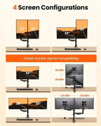 ErGear Dual Monitor Stand, Stacked Monitor Mount - Image 7