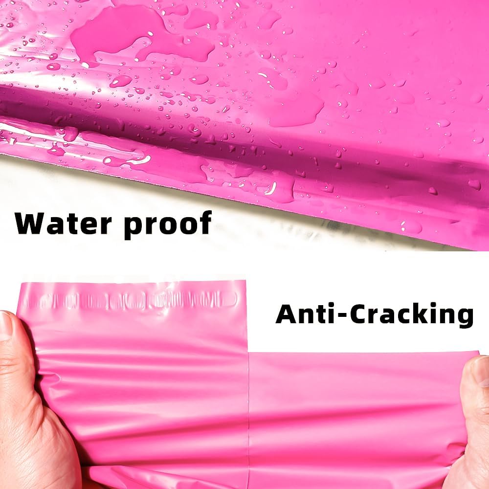 POLYSELLS 50 pcs 19x24 Inches Pink Poly Mailers Shipping Envelopes, Strong Adhesive Sealing, Waterproof, and Tear-resistant Postal Mailing Bags for Clothing, Books, and Accessories