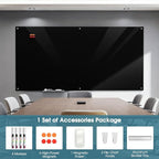 MaxGear Glass Whiteboard Wall Mounted, Frameless Magnetic Dry Erase Board - Image 3