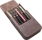 Leather 6 Fountain Pen/Pencil Tray Case, Magnetic Closure - Image 7