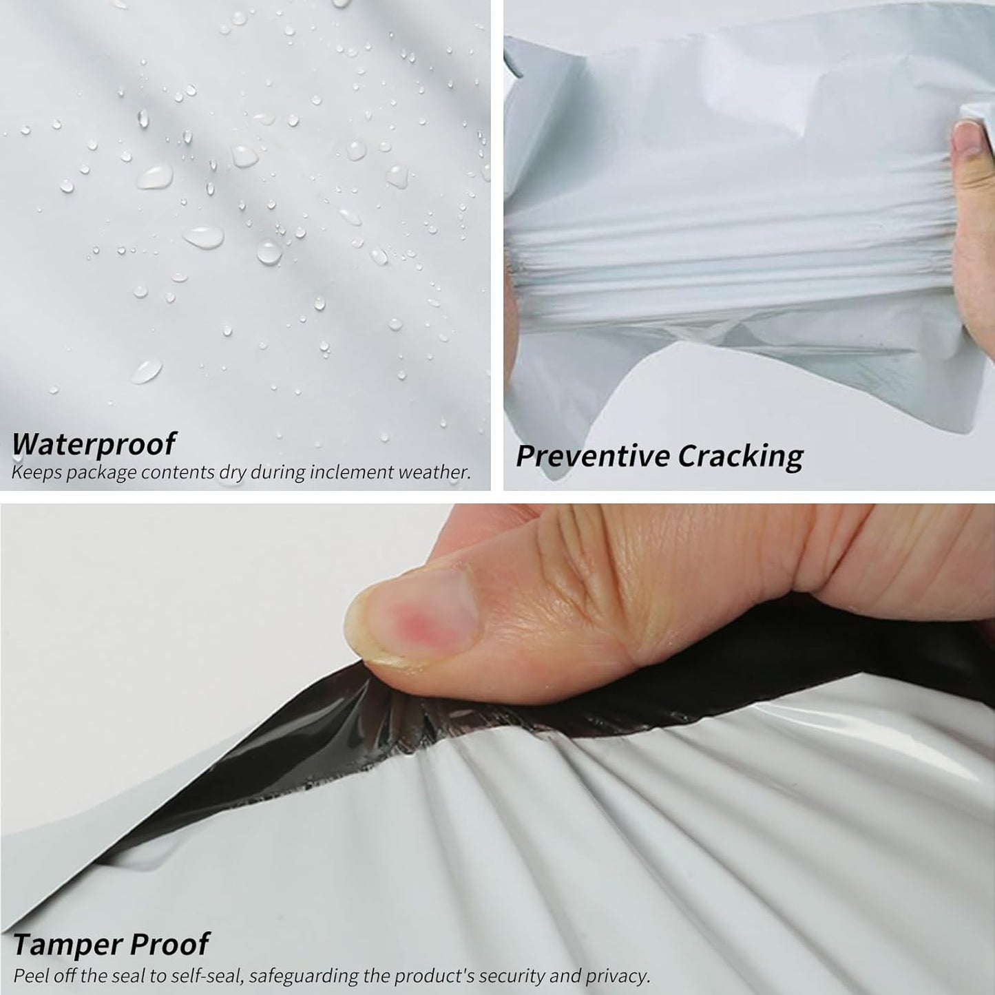 10" x 13" Poly Mailers Shipping Mailing Envelopes Bags, Envelopes Shipping Bags Self Sealing 2.5Mil (200 Bags)