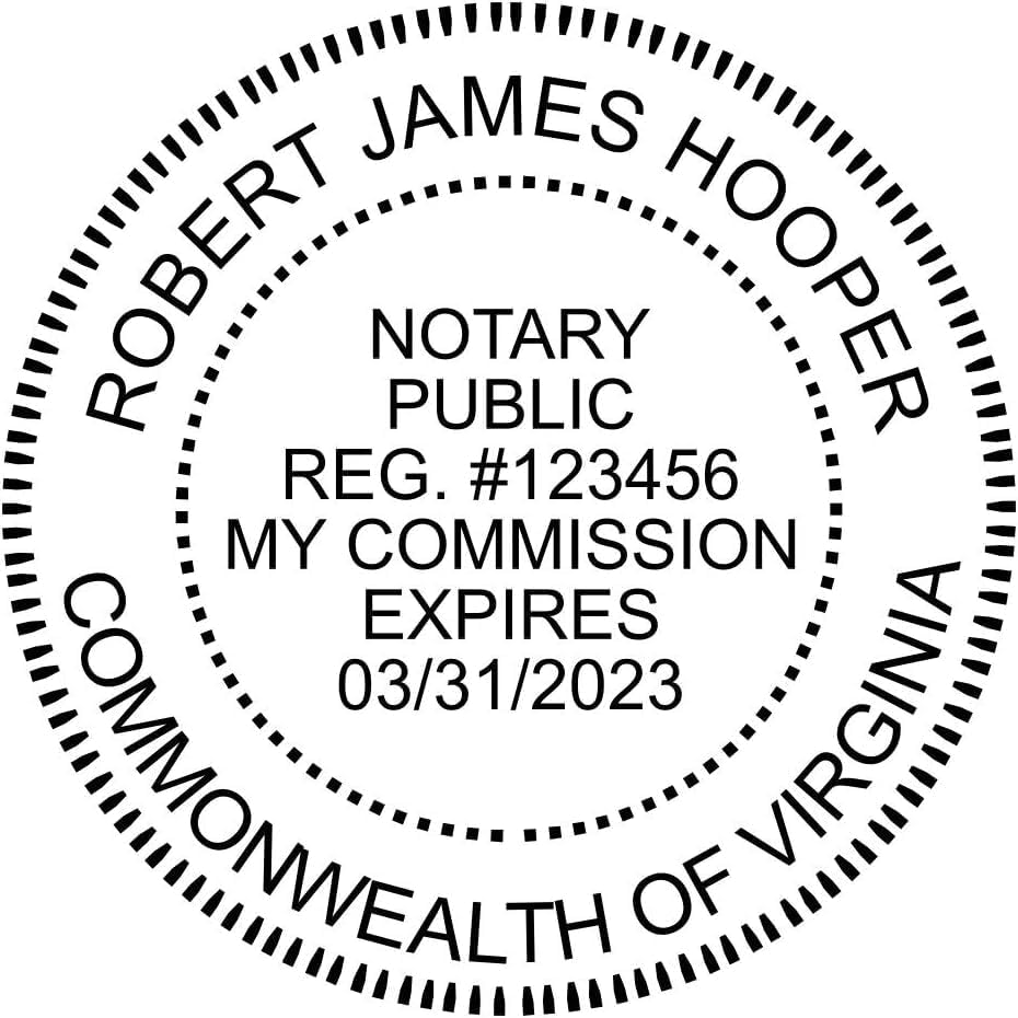 Custom Notary Embosser, Customizable for 37 Total States, Embossed Notary Seal | Great for Official Documents and Paperwork | Great Way to Certify Your Documents (Virginia)