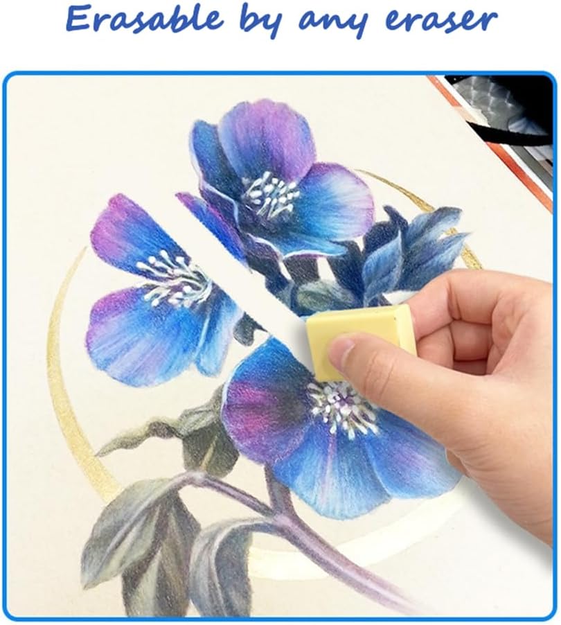 Erasable Colored Pencils, Bulk Colored Pencil Set, Pencils for Adult Coloring Books, Holiday Gift for Teens, 6+ (36pcs set)
