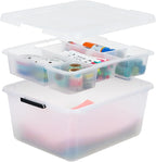 IRIS USA 18 QT Clear Storage Organizer by IRISUSA