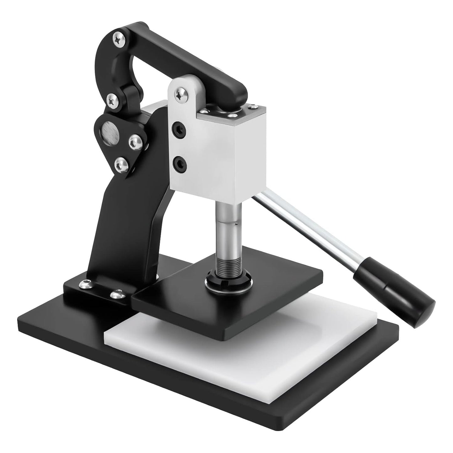 Manual Leather Cutting Machine, 5.12''x3.54'' Leather Embossing Stamping Machine Press Molding Machine for PVC Sheet, Fabric, Silicone, Paper