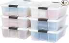 IRIS USA 27 Qt Stackable Plastic Storage Bins by IRISUSA