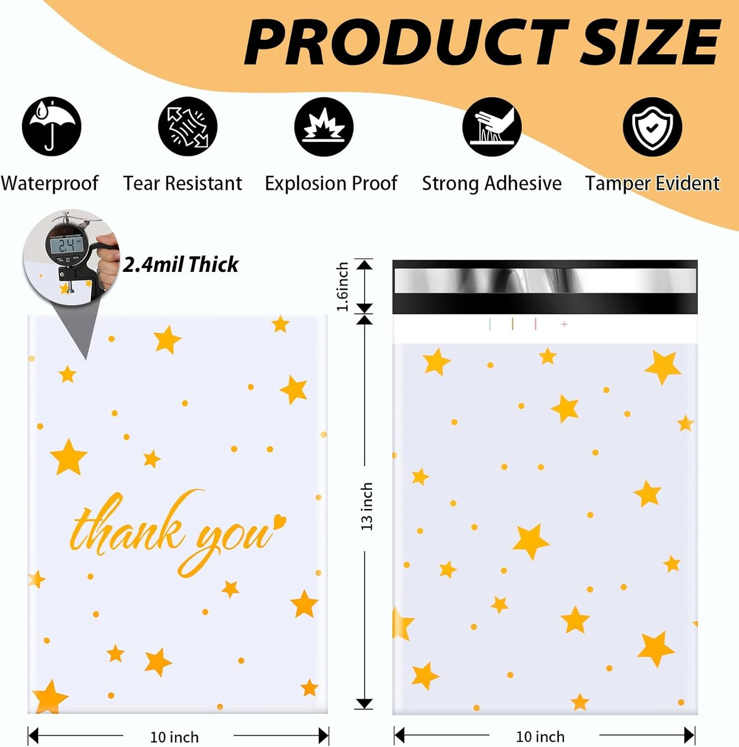 Oududianzi Poly Mailers 10x13, 100PCS Shipping Bags, Mailing Bags, Packaging Bags, Mailers Poly Bags for Shipping, Polymailer 10x13, Polymailers Packaging Bags for Small Bussiness