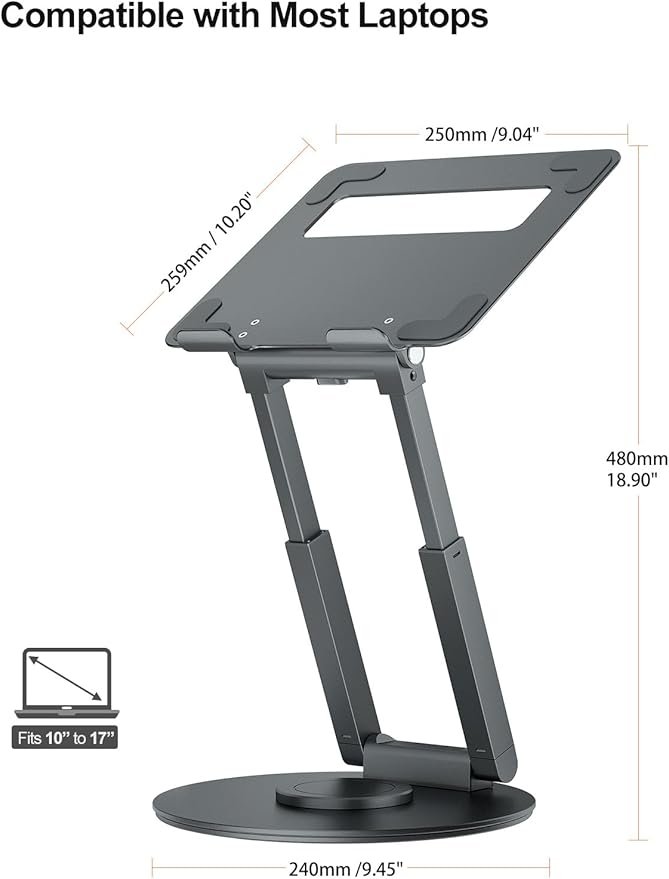 tounee Telescopic Laptop Stand for Desk - Image 4