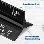 Macarrie 10 Pcs Architectural Scale Ruler 12" Architect Engineers Scale - Image 4