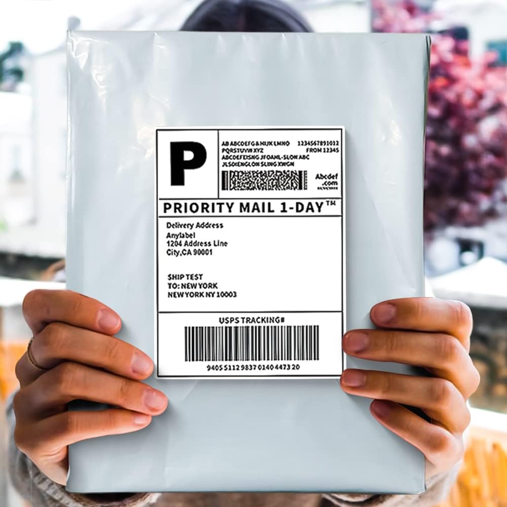 POLYSELLS 1000 pcs 12x15.5 Inches White Poly Mailers Shipping Envelopes, Strong Adhesive Sealing, Waterproof, and Tear-resistant Postal Mailing Bags for Clothing, Books, and Accessories