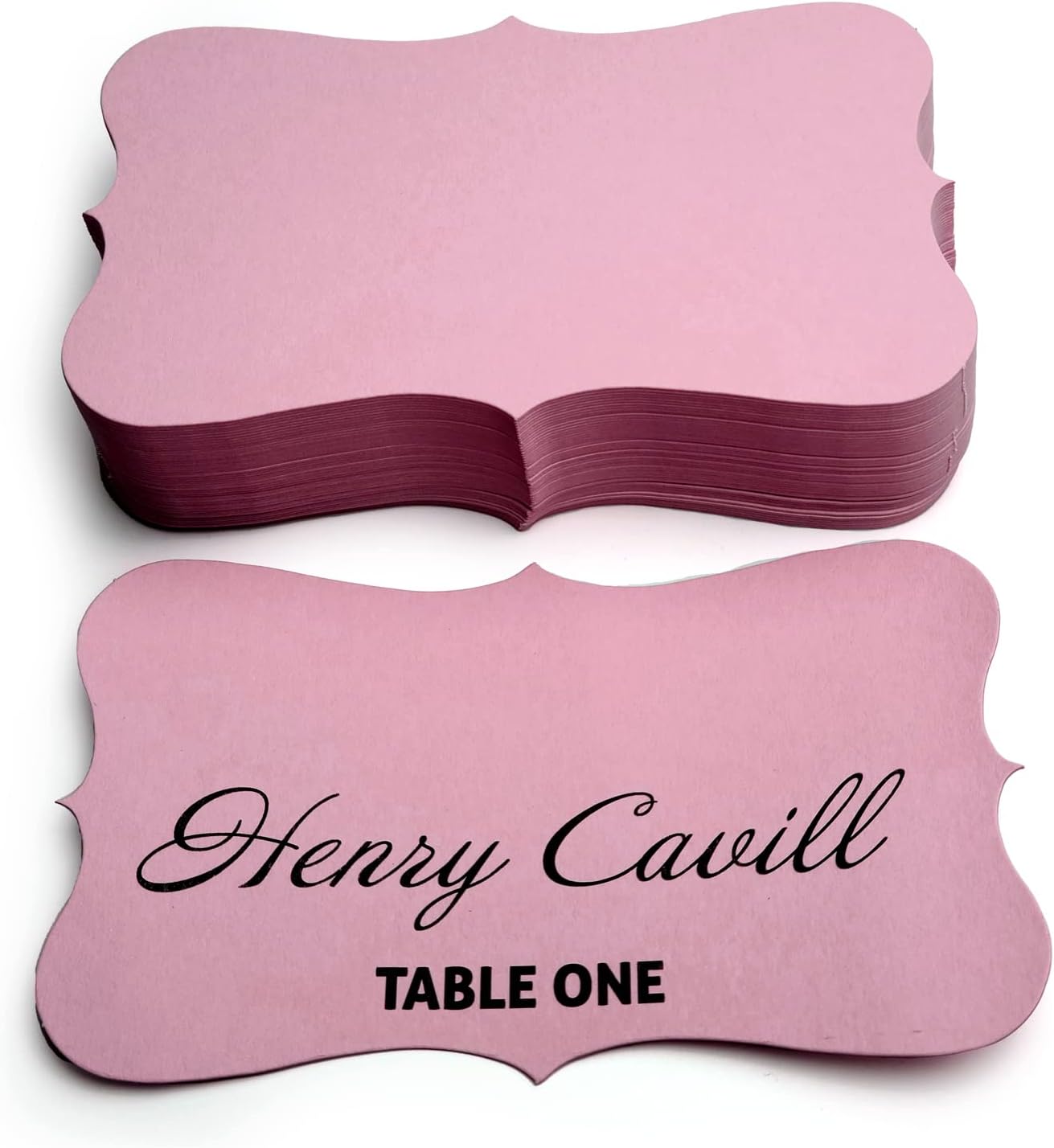 PPAPPAPPIYO 3x5 Pink index card stock/Set of 50 Blank index cards 350gsm (rose pink)