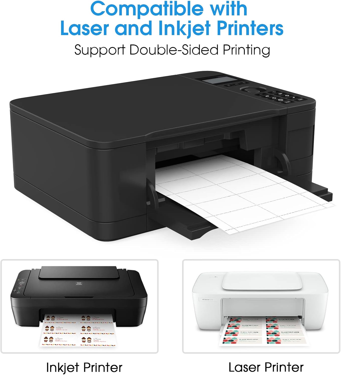 MaxGear Blank Business Cards 200 Printable Business Card, 3.5 x 2" Thick Card Pape Compatible with Laser & Inkjet Printer, Double-sided Printing, Heavyweight, Matte White Paper, 10 Cards/Sheet (8871)