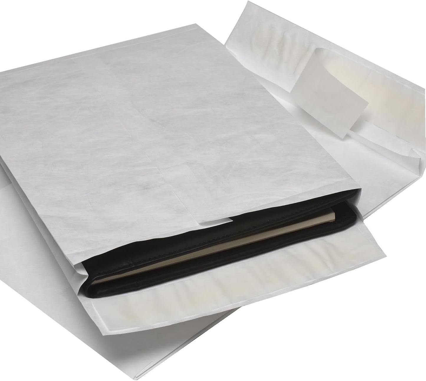 Quality Park Survivor Lightweight 14 lb Tyvek Open End 1.5" Expansion Mailers, 13 1/2, Square Flap, Redi-Strip Closure, 10 x 13, White, 25/Box