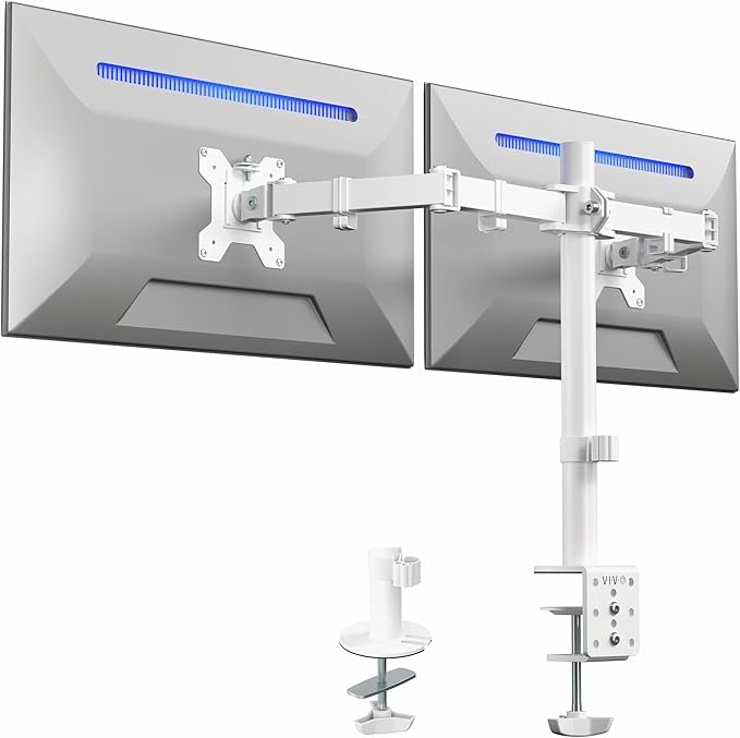 VIVO Dual Monitor Desk Mount, Heavy Duty Fully Adjustable Steel Stand, Holds 2 by Unknown