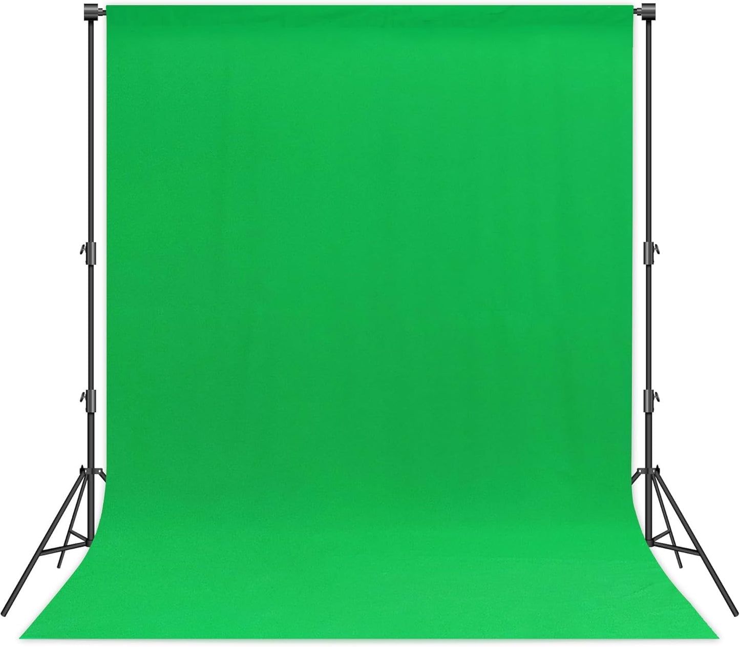 8.5 x20 FT Green Screen Backdrop - Polyester Fabric for Video Streaming, Portrait Photoshoot, Wall Mounted, Parties and Small Events