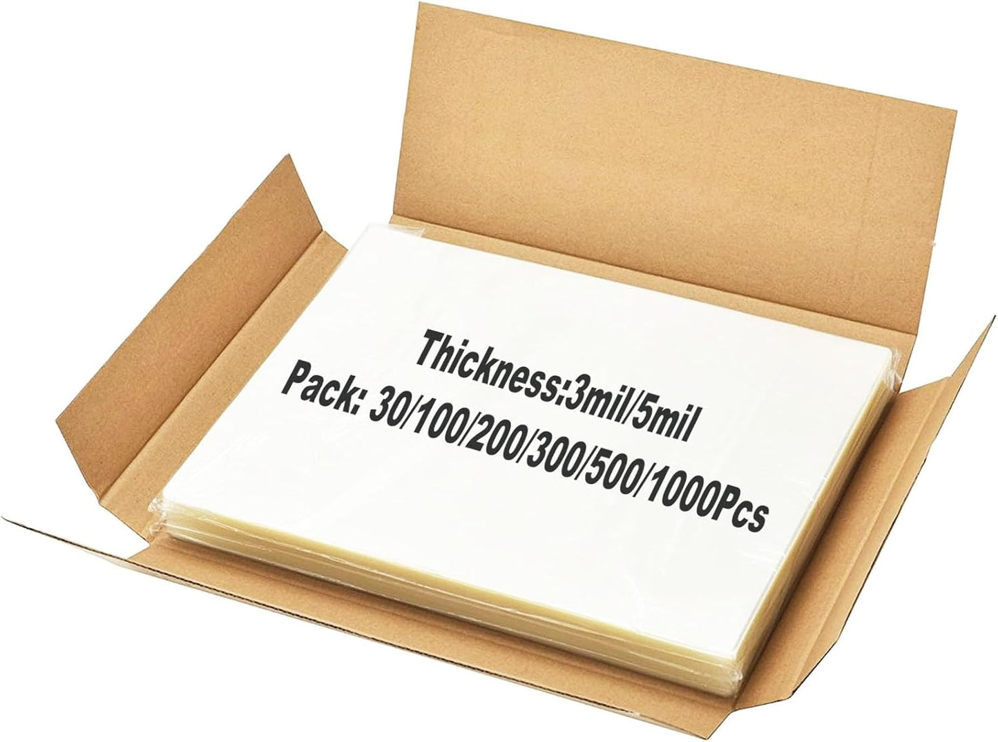 Clear Thermal Laminating Plastic Paper Laminator Sheets, 200 Pack 3 Mil Laminating Sheets, 9 x 11.5 Inch Thermal Laminating Pouches for Thermal Laminator