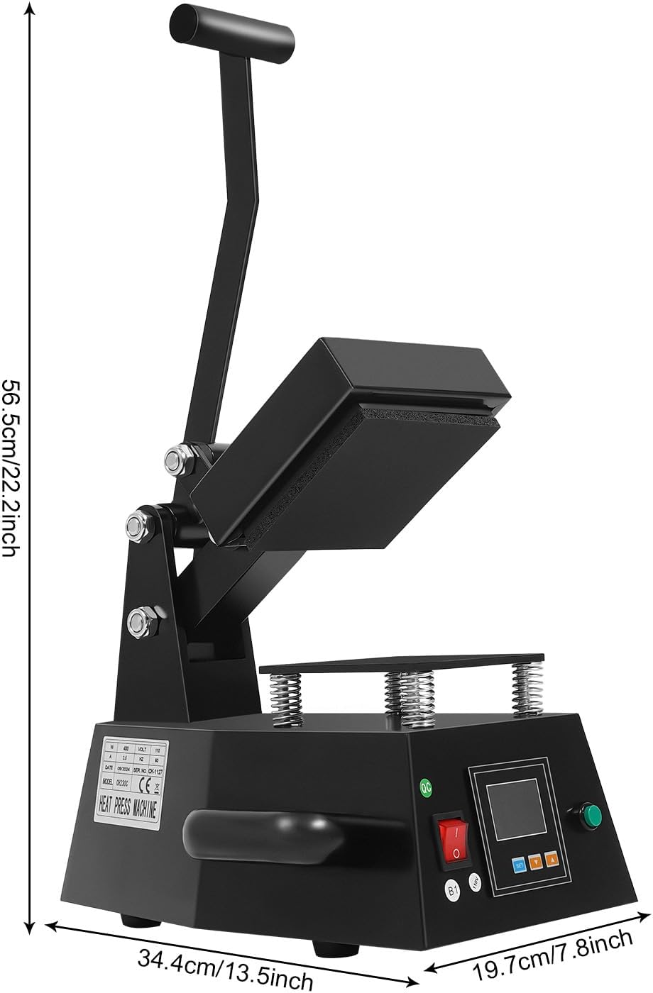 Pro Small Digital Label Heat Press Machine Clothing Logo Printing for Transfer Stickers Labels 0-250℃ 110V 600W