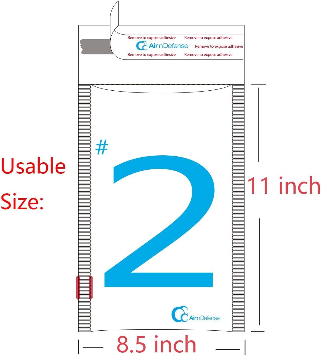 20/100/200/400/1000/2000/3000 pcs #2 8.5x12 Kraft Bubble Padded Envelopes Mailers Shipping Bags AirnDefense (2000)
