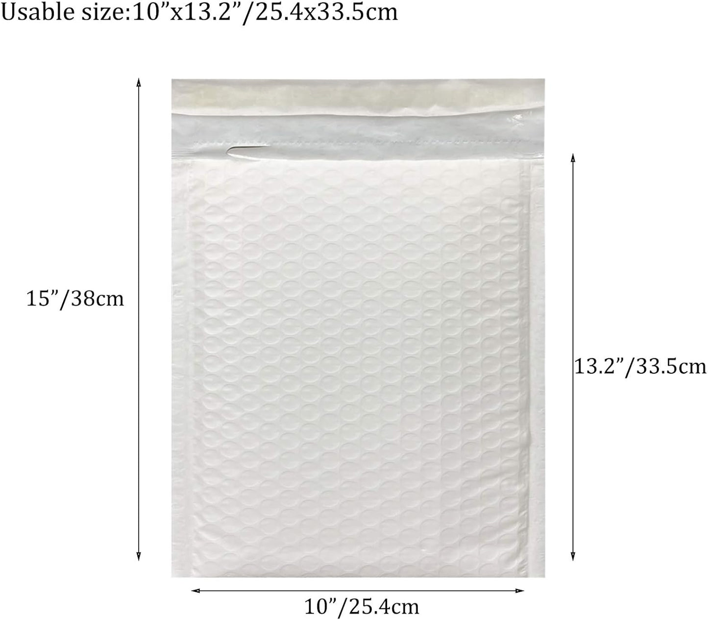 25pcs 10x13 Inch Poly Bubble Mailers Padded Envelopes Bubble Lined Poly Mailer Self SeaL Bubble Envelopes Bags（White）for Shipping, Mailing, Packing