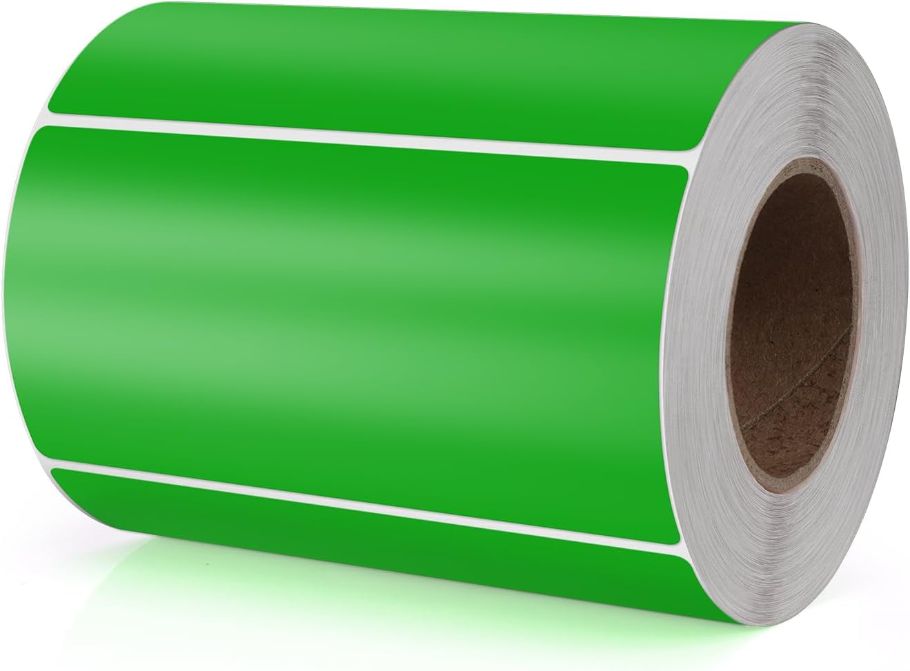 Green Rectangle Stickers 4 x 2 Inch Color Coding Labels Vinyl Roll Self-Adhesive Waterproof Removable 500 PCS