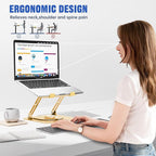 JOYEKY Laptop Stand for Desk, Adjustable Computer Stand - Image 6