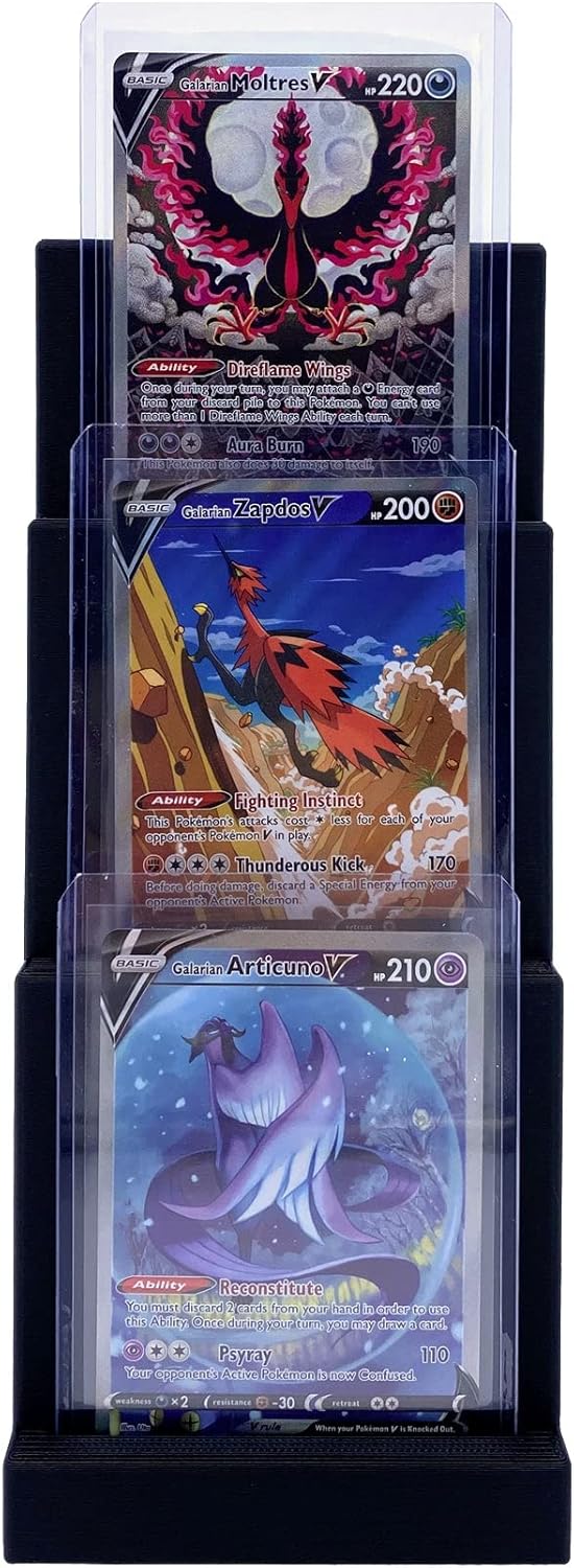 Toploader Card Holder Stadium Displays (2 Pack), Compatible with Ultra Pro Protectors - Trading Card Holder - Card Stand - Sports Card Display