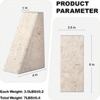 Karibiber Marble Bookends for Heavy Books, Decorative Book Ends for Shelves - Image 5