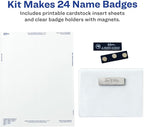 Avery Customizable Name Badges, Magnet Style, 24 Total - Image 3