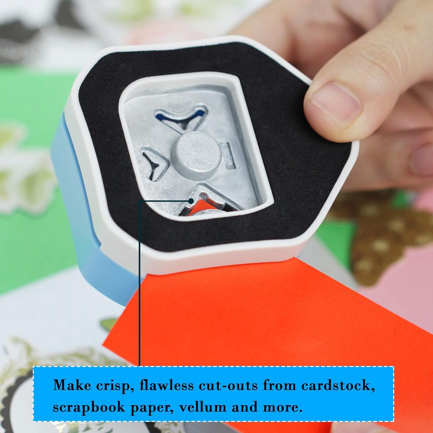 Round Corner Punch, 3 in 1-3 Way Corner Puncher Cutter for Paper Craft (R4mm+R7mm+R10mm) for Cutting Different Corners, DIY Projects, Card Making & Scrapbooking