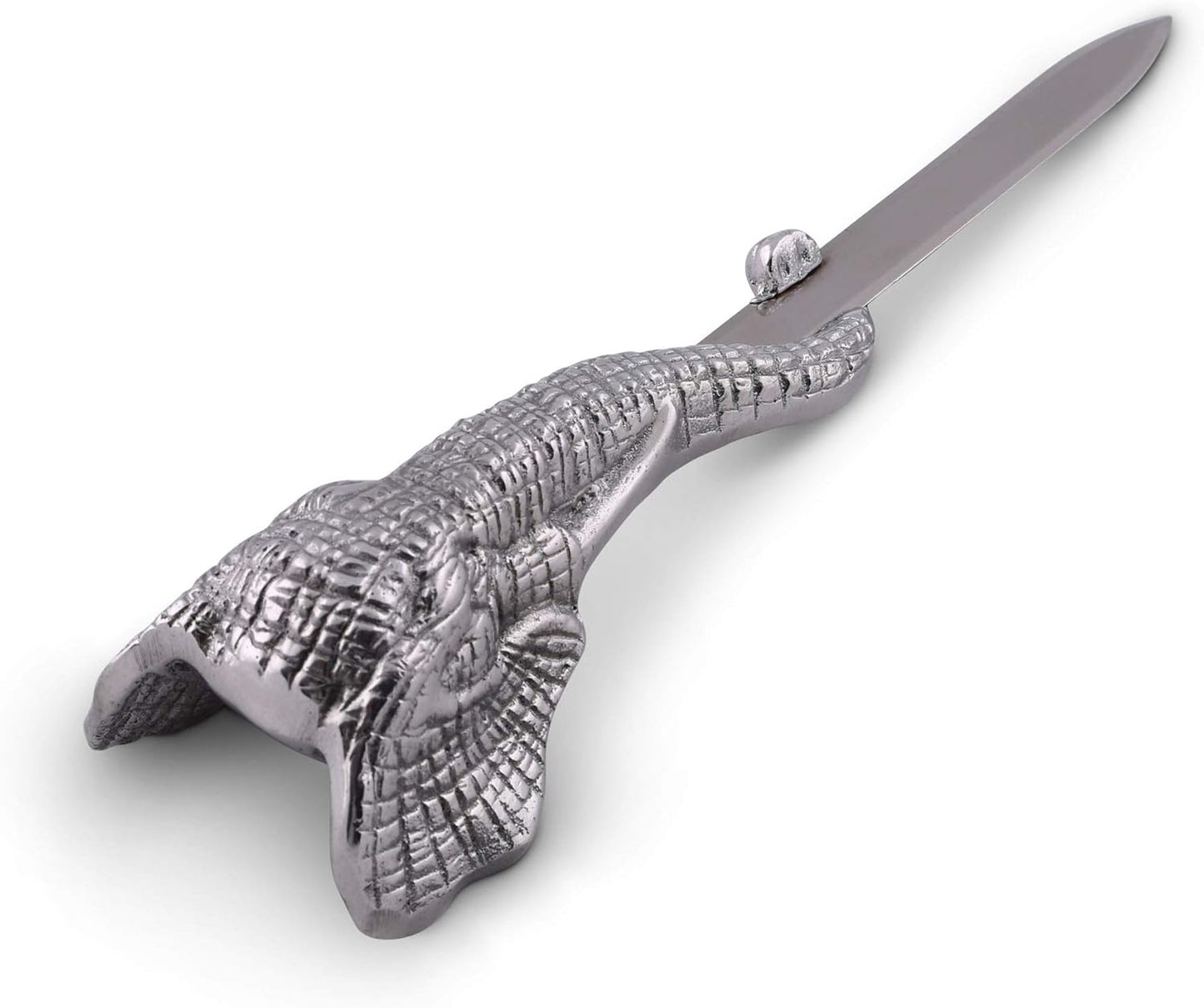 Arthur Court Designs Aluminum Elephant Metal Steel Knife Office Sword Blade Hand Envelope Gift Letter Opener 7" Long