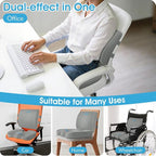 CushZone Ergonomic Seat Cushion & Lumbar Support Pillow - Image 5