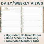 bloom daily planners 2026-2027 Planner 13 Month Academic Year Organizer - Image 2