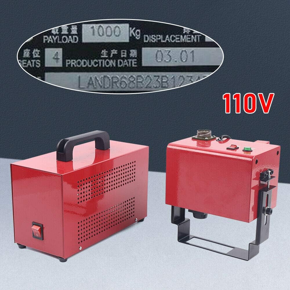 Pneumatic Portable Dot Peen Marking Engraving Machine for VIN Code Number Metal (Pneumatic - 80 * 20mm - A)