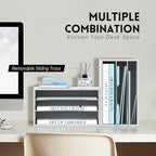 SUPEASY Wood Desk Organizer, 3 Tier Paper File Organizer - Image 4