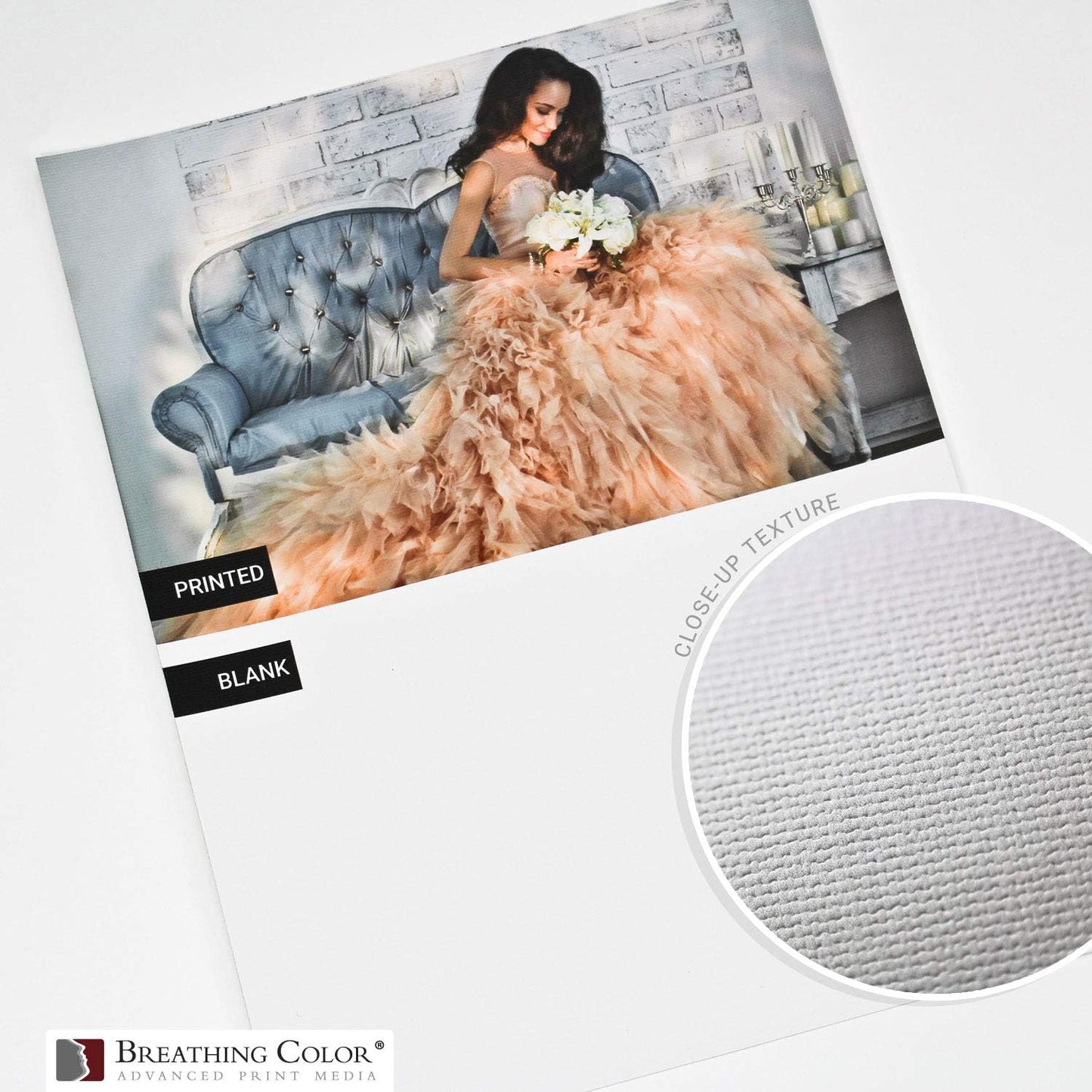 Premium Lyve Matte Canvas Paper Perfect For Use on Professional Makes and Models of Epson, Canon and HP printers preferred by Professionals. 19 mil textured Canvas offered in a 60 inch by 40 ft roll