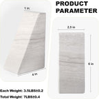 Marble Book Ends for Heavy Books, Decorative Bookends for Shelves, Durable and - Image 6