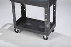 Rubbermaid Commercial Products 2-Shelf Utility/Service Cart, Lipped Shelves - Image 9